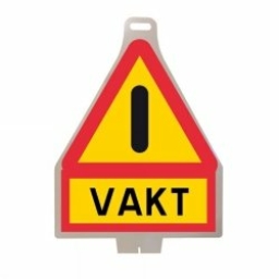 Vägskylt A40 +Vakt