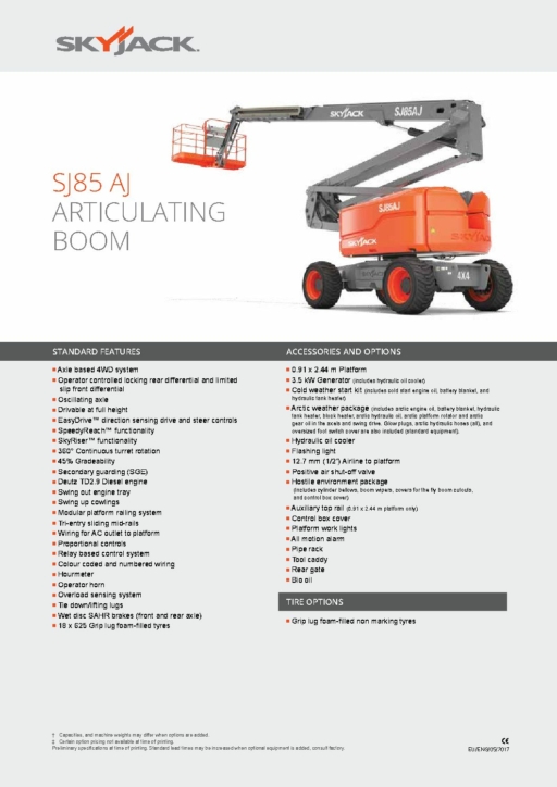 Vikbomlift 27,7m Arb.höjd